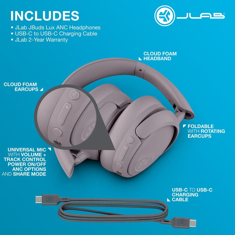 JLab JBuds Lux Bluetooth Headphones with Custom EQ